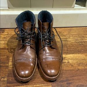 Men’s Johnston & Murphy leather ankle boots sz 10